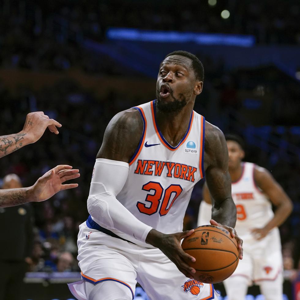 Julius Randle, de los Knicks de Nueva York, es una baja sensible para su equipo.