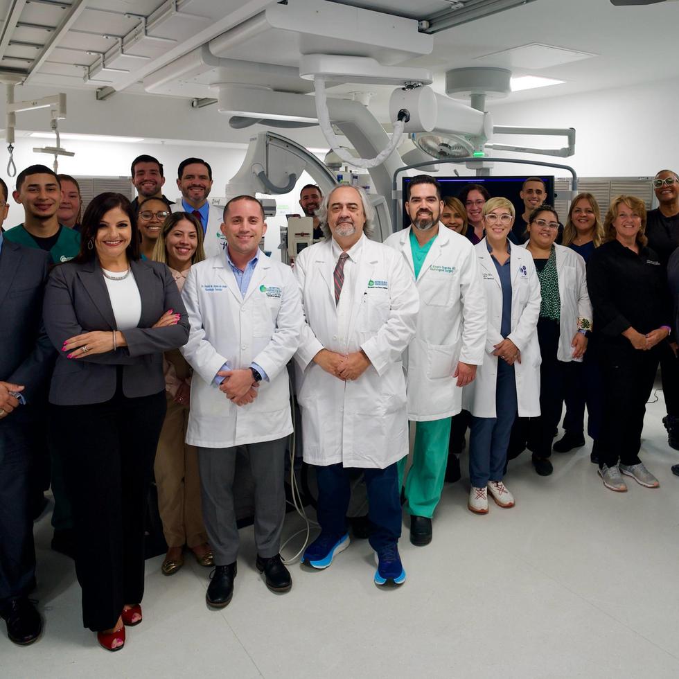 Miembros del equipo del Centro de Neurociencias del Hospital Menonita de Caguas, finalista al premio nacional Stroke Heroes Award 2024, de la American Stroke Association.