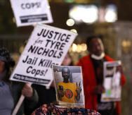 Manifestación en reclamo de justicia por el asesinato de Tyre Nichols a manos de cinco policías en Memphis, Tennessee.