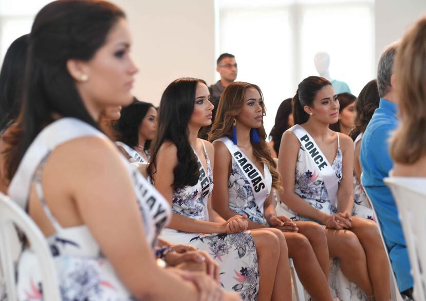 Parte del grupo de las candidatas para el Miss Mundo de PR 2017 que se celebrará en septiembre