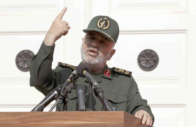 En la foto, el comandante en jefe de la Guardia Revolucionaria iraní, Hosein Salamí.(AP)