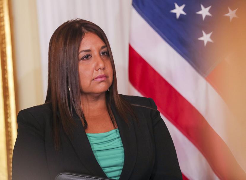Denise Maldonado Rosa, directora ejecutiva de la Junta Reglamentadora de Cannabis Medicinal, habló durante una vista pública de la Resolución de la Cámara 1177, que investiga el cumplimiento de la Ley MEDICINAL.