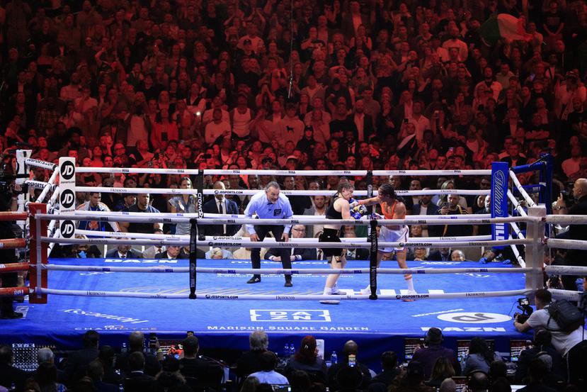 La pelea se realizó el sábado ante un lleno total en el Madison Square Garden.