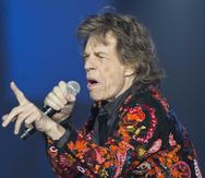 Fotografía de archivo del 22 de octubre de 2017 de Mick Jagger de los Rolling Stones cantando durante un concierto de su gira “No Filter” Europe Tour 2017 en la U Arena de Nanterre, en las afueras de París, Francia. (AP)