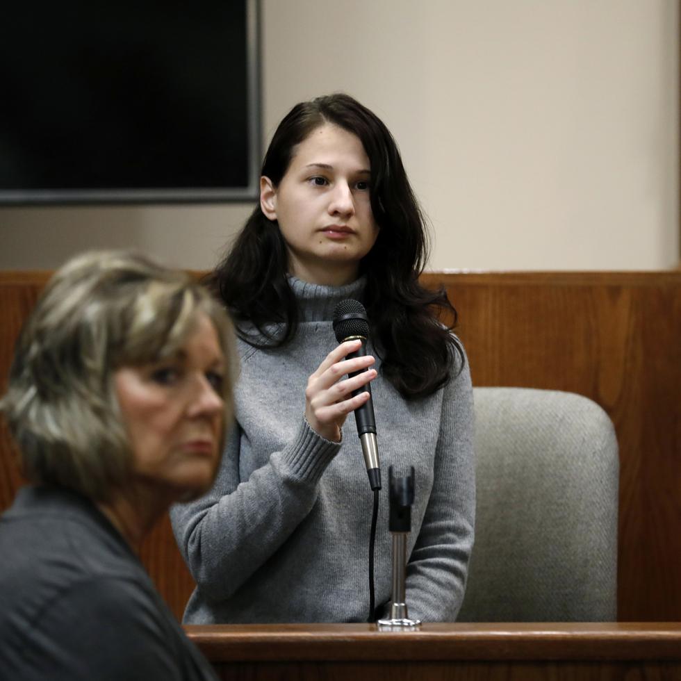 Gypsy Rose Blanchard mientras testificaba en el juicio contra su exnovio el 15 de noviembre de 2018.