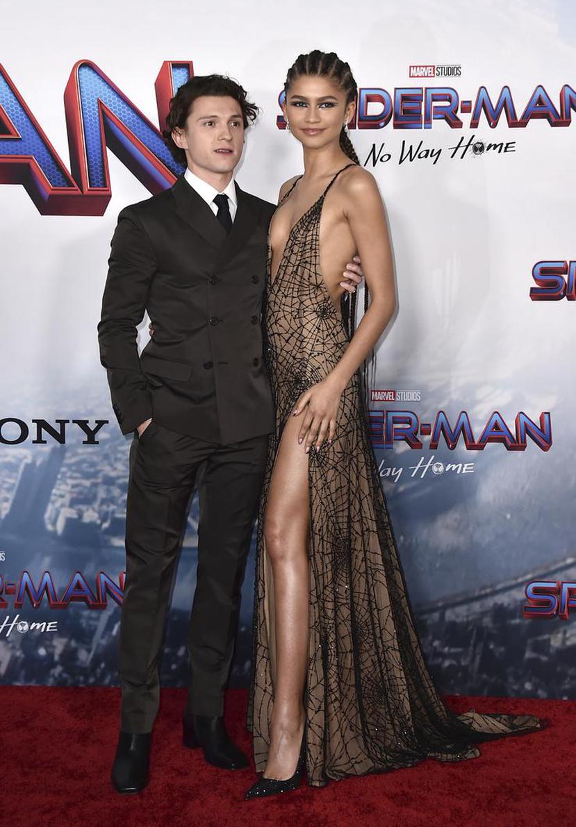 Zendaya y Tom Holland, quienes han protagonizado juntos las dos más recientes cintas de "Spider-Man" y sostienen una relación sentimental en la vida real.
