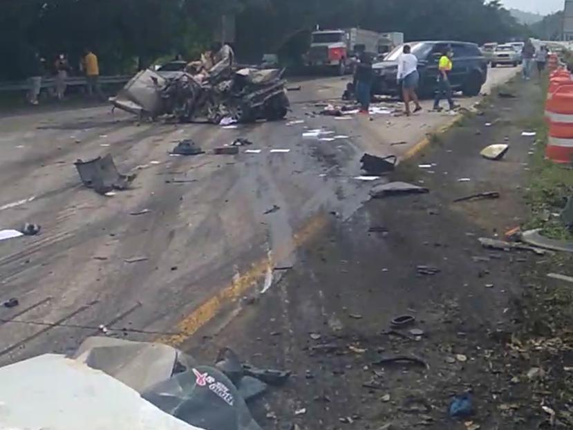 Imagen de la escena del accidente ocurrido en noviembre de 2020.