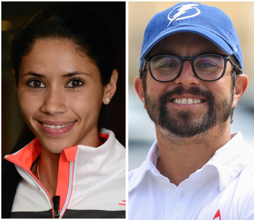 La fondista Beverly Ramos (izq.) y el velerista Raúl Ríos serán los abanderados de Puerto Rico en la ceremonia de apertura.