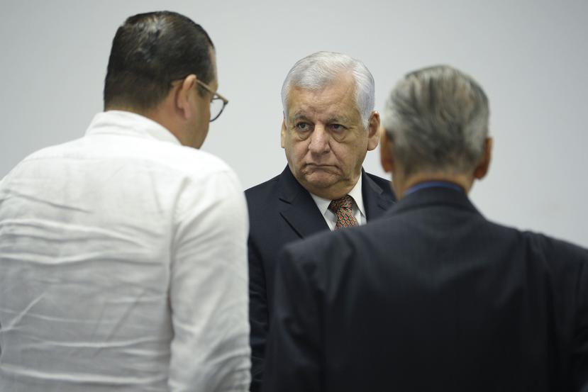 El exalcalde de Guaynabo, Héctor O'Neill, asistió el febrero pasado a una vista judicial del caso de hostigamiento sexual que le imputan. (GFR Media)