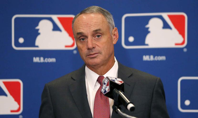 Rob Manfred, comisionado de la MLB. (AP)