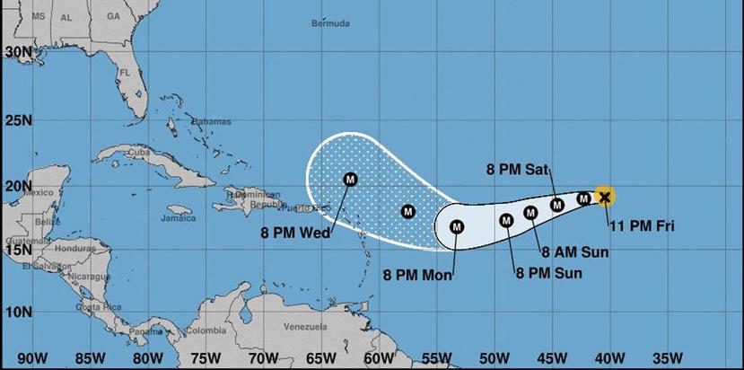 El huracán Irma mantiene bajo alerta a Puerto Rico. (Captura / NOAA)