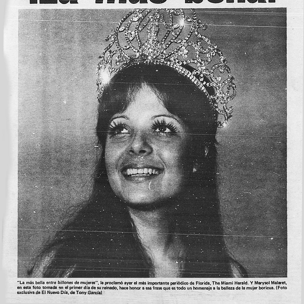 Portada del periódico El Nuevo Día tras su triunfo como Miss Universo.
