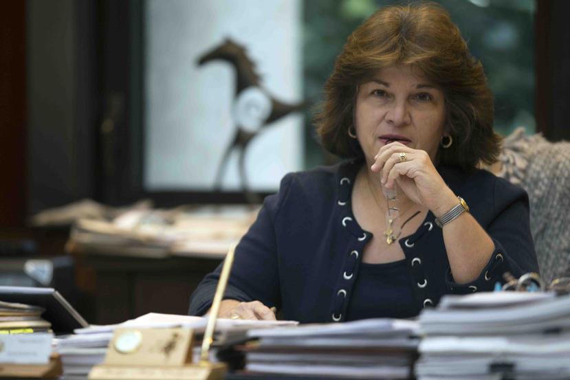 La jueza federal Aida Delgado Colón, quien ocupó el puesto de presidenta del tribunal a nivel local desde el 2011. (GFR Media)