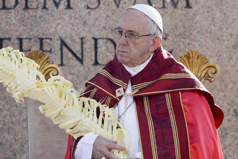 El mensaje del pontífice se dio durante las celebraciones del Domingo de Ramos. (AP)
