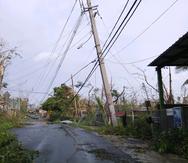 El sistema eléctrico quedó devastado por el paso del ciclón.