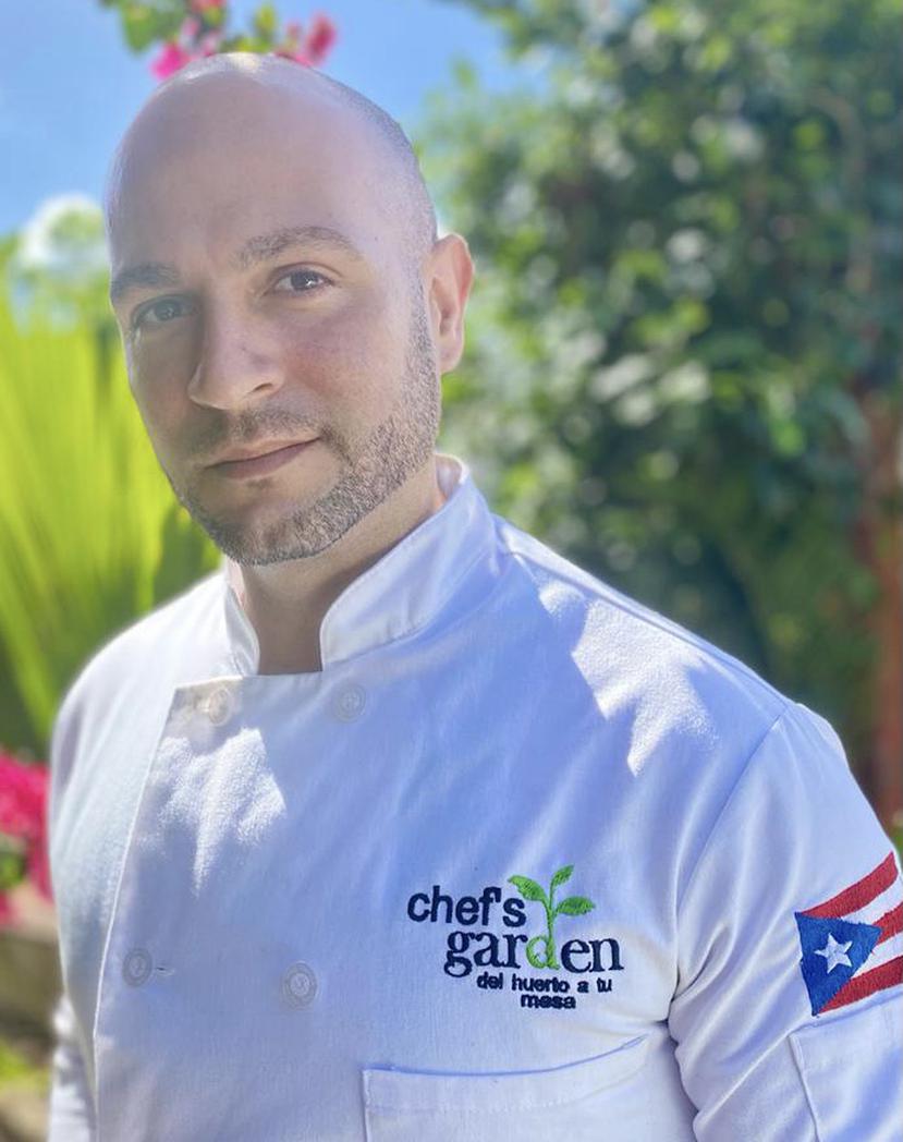 Chef Josiah Hernández Sepúlveda del restaurante Chef's Garden, en Rincón.