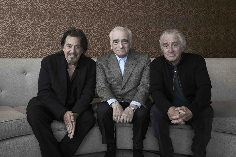 Al Pacino, Martin Scorsese y Robert De Niro. (AP)