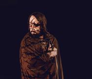 El director de teatro Doel Ramírez como "Satanás" en la obra “Job", que también dirije.