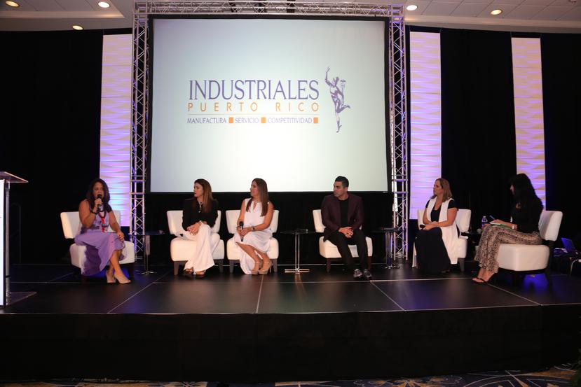 Panel de Wellness  durante el Congreso de la Mujer Industrial 2018, celebrado ayer en el Hotel San Juan en Isla Verde. Suministrada)