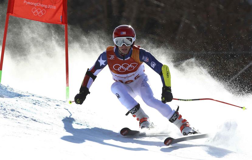 Charles Flaherty representó a Puerto Rico en los Juegos de Invierno de PyeongChang 2018 en Corea del Sur. (AP)