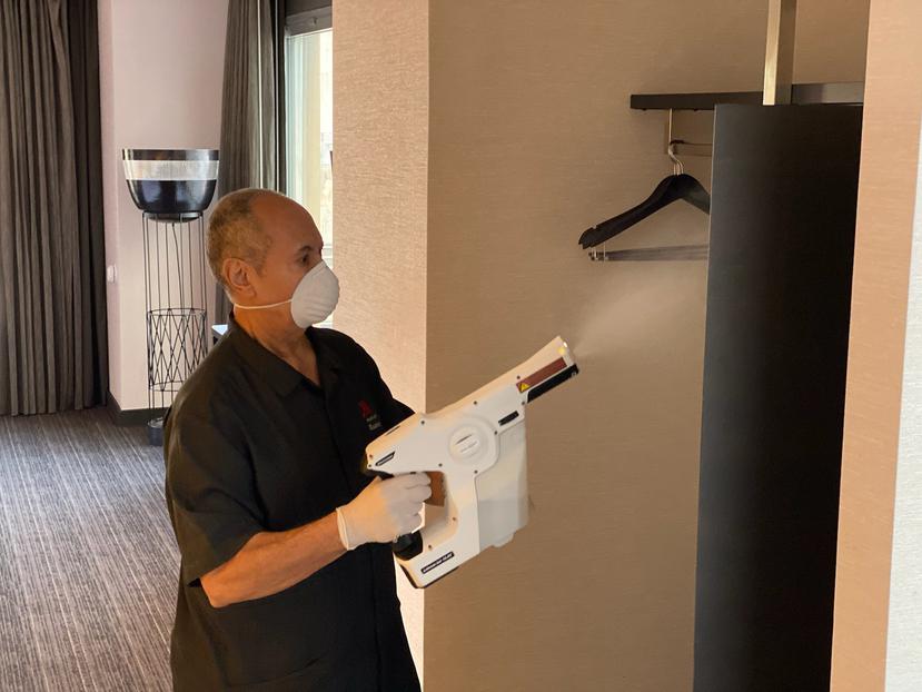 En las habitaciones, la cadena de hoteles Marriott se asegurará de que todas las superficies se limpien a fondo con desinfectantes de grado hospitalario. (Suministrada)