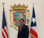 Orlando Rivera Carríon, el designado director ejecutivo de la Comisión de Juegos, durante su presentación en La Fortaleza el lunes.