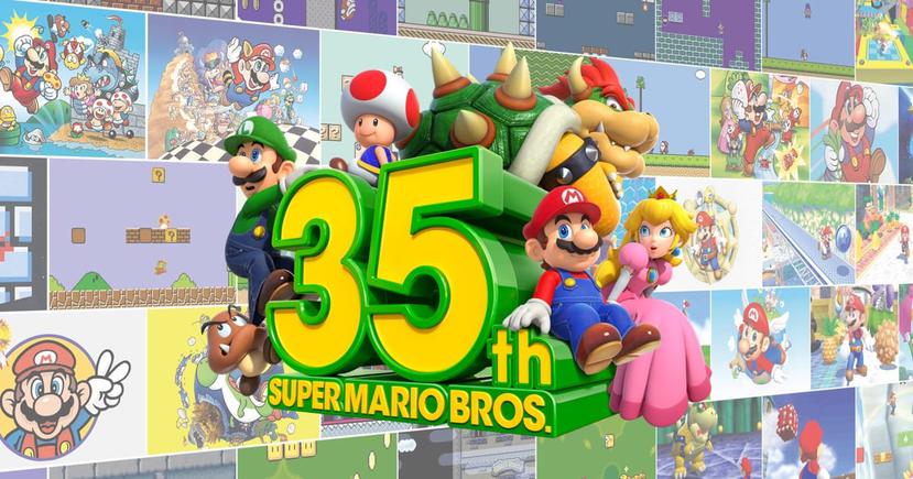 Para conmemorar los 35 años de creación, Nintendo decidió tirar la casa por la ventana y ofrecer un sinnúmero videojuegos, productos especiales y la realización de eventos alusivos a Super Mario.
