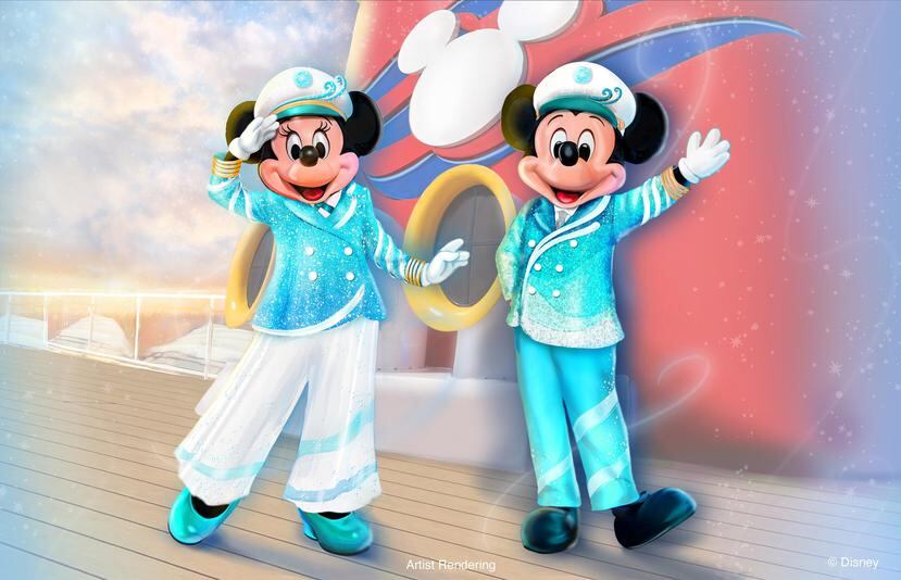 La celebración incluye atuendos nuevos para la capitana Minnie Mouse y para Mickey Mouse.