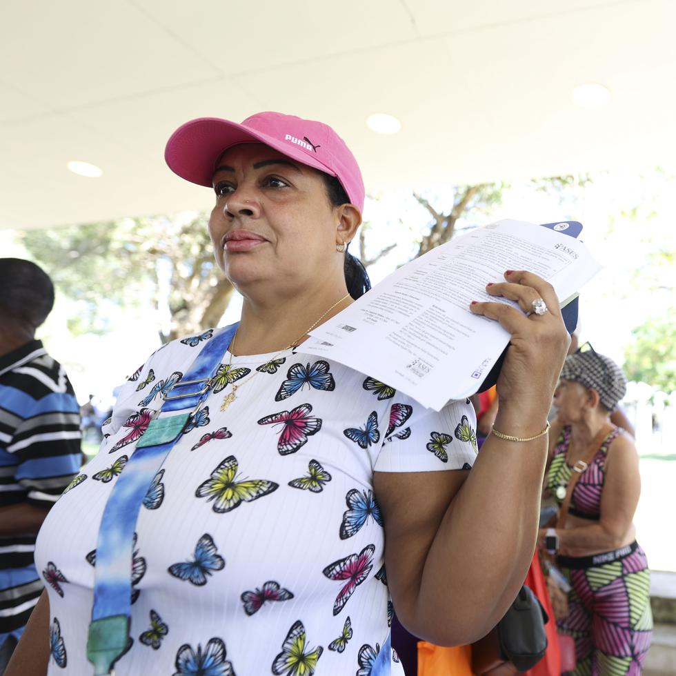 Alba González, de 53 años y natural de Nagua, en República Dominicana, asistió a la feria de salud porque no tiene plan médico.