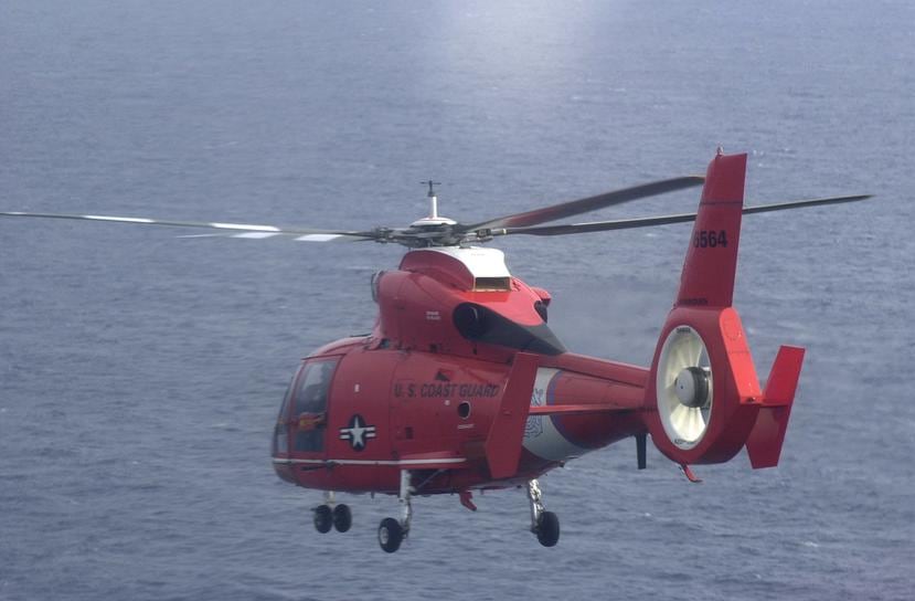 Un helicóptero de la Guardia Costera.