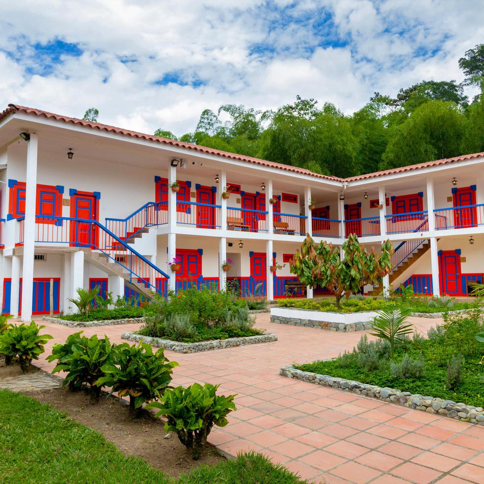 En la foto, una vista de la Casa Rivera del Cacao, en Córdoba, El Quindío, una de las haciendas dedicadas a la siembra de cacao que también se ha convertido en hospedería.