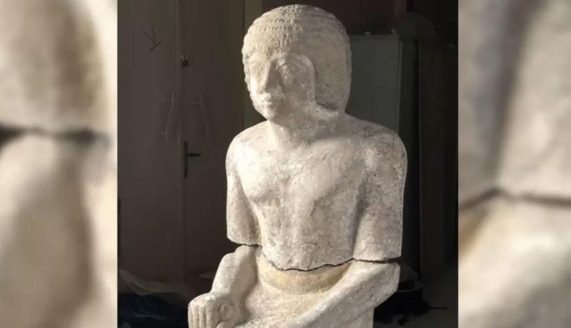 Esta es la estatua del sacerdote llamado Kaires (Czech Institute of Egyptology)