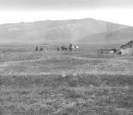 Excavación del yacimiento de KaraDjigach, en el valle Chu de Kirguistán, entre los años 1885 y 1892.