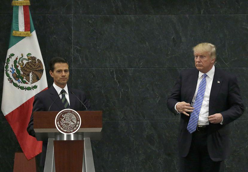 Donald Trump se reunió con el presidente de México, Enrique Peña Prieto, en un país donde es ampliamente despreciado.(AP)