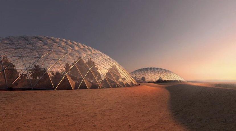 En Mars Science City, se realizarán experimentos para ver las necesidades de alimentos y cultivo. (Government of Dubai Media Office)