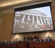Fotografía de archivo en la que se registró una sesión del comité legislativo que investiga el asalto al Capitolio de Estados Unidos el 6 de enero de 2021.