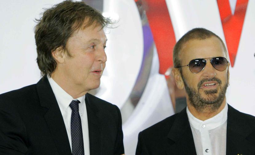 Paul McCartney y Ringo Starr. (AP)