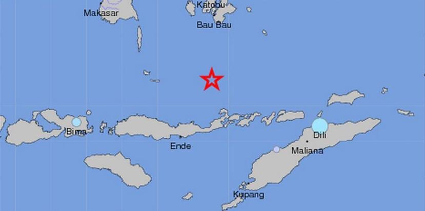 Este sismo tuvo una magnitud preliminar de 7.0 y golpeó el Mar de Flores, en Indonesia, donde en diciembre de 2004, un terremoto de magnitud 9.1 desencadenó un tsunami que mató a 230,000 personas en una docena de países. (USGS)