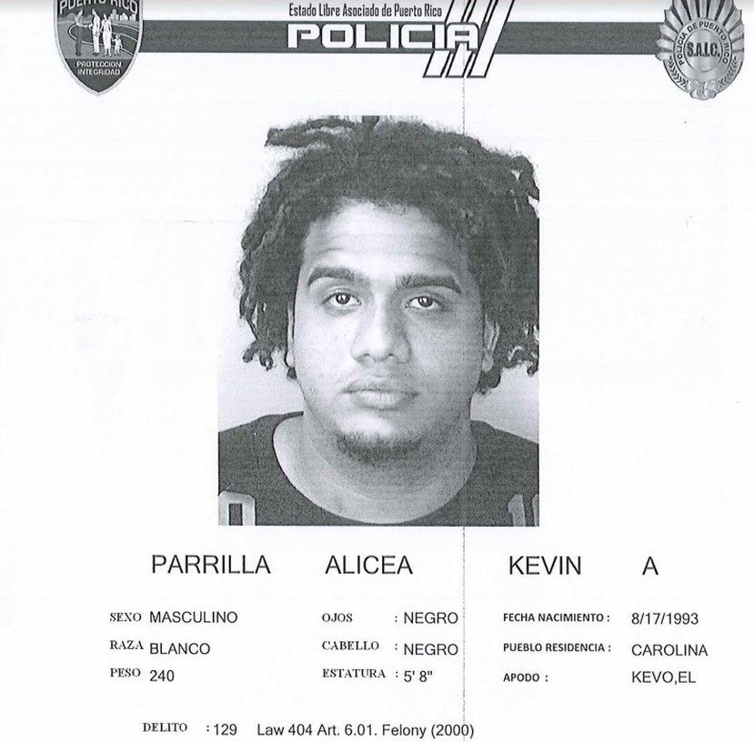 Kevin Alexis Parrilla Alicea de 26 años (Suministrada)