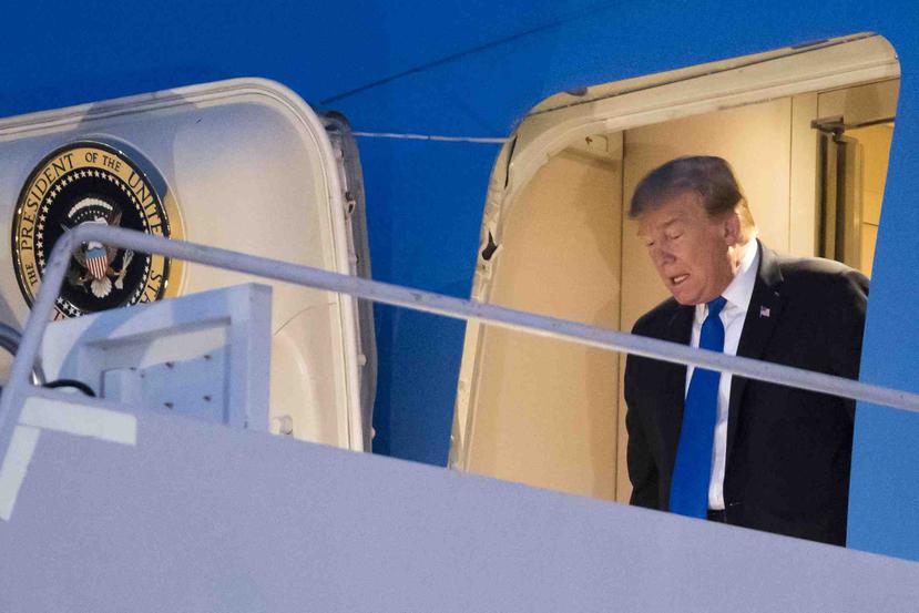 En la foto el presidente estadounidense Donald Trump. (AP)