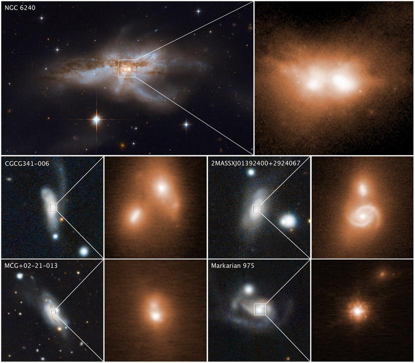 Un equipo de astrónomos ha encontrado una relación entre el choque de galaxias y la voracidad de los agujeros negros. (EFE)