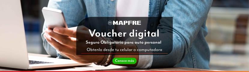 Así luce en el portal de Mapfre el botón de acceso a obtener el certificado digital de cumplimiento.