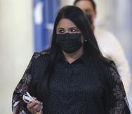 La exsenadora popular Mari Tere González acude al tribunal para su vista de sentencia, junto a su abogado  Yuseph Lamboy.
