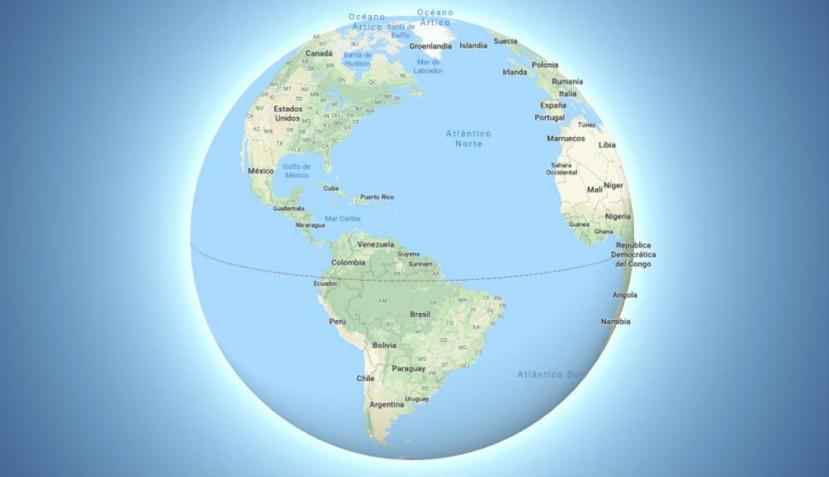 El cambio permite que el mapa tenga mayor precisión al mostrar las magnitudes de los espacios del planeta. (Fuente / Google Maps)