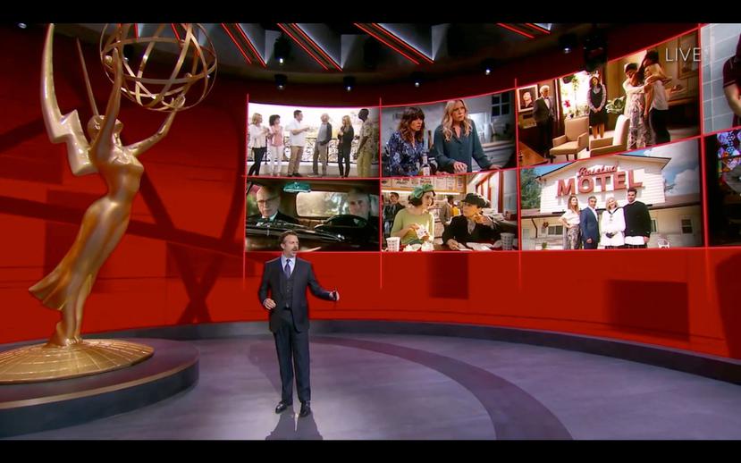 La 72 edición de los Emmy se celebraron anoche en Los Ángeles de manera virtual por el coronavirus. (EFE)