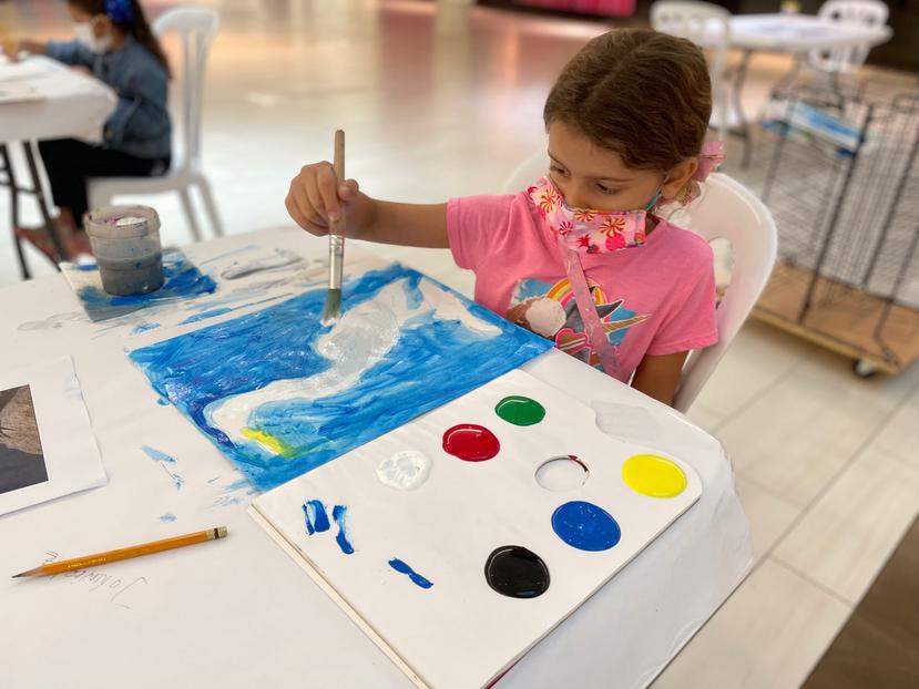 Como parte de la iniciativa se ofrecen talleres de arte para niños.