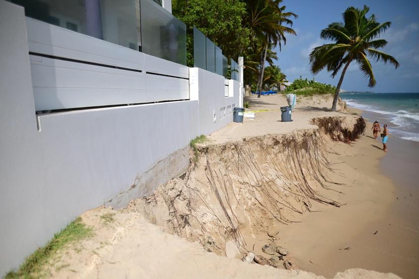 La erosión en la costa entre Condado y Ocean Park, en San Juan, ha sido consistente en  2019, 2021 y 2022, según oceanógrafos.