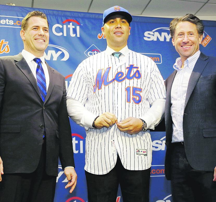 Brodie Van Wagenen, a la izquierda, era el gerente general de los Mets de Nueva York cuando estos contrataron al boricua Carlos Beltrán como dirigente. A la derecha, Jeff Wilpon, principal funcionario de operaciones de la organización.