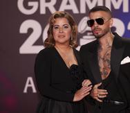 María Nelly Ruiz,madre de Rauw Alejandro acompañó a su hijo a la entrega de los Premios Latin Grammy. Vianney Le Caer/Invision/AP)