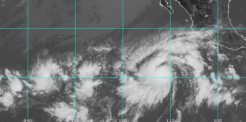 Se pronosticaron lluvias muy fuertes en Jalisco, Michoacán y Guerrero, así como fuertes en Colima. (NOAA)